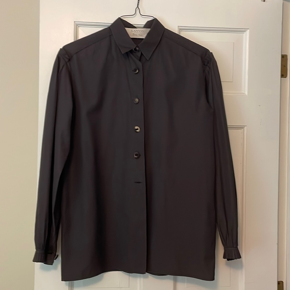 Lanvin Paris blouse with beautiful details